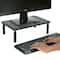 Mind Reader Black Vented Rectangle Monitor Stand
